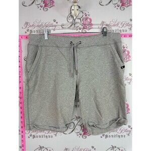 Hyba shorts long style  Heather Gray Drawstring Athletic Shorts